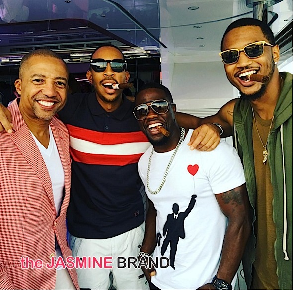 Kevin Hart, Trey Songz, Ludacris, Kevin Liles Hit the Formula 1 Races [Photos]